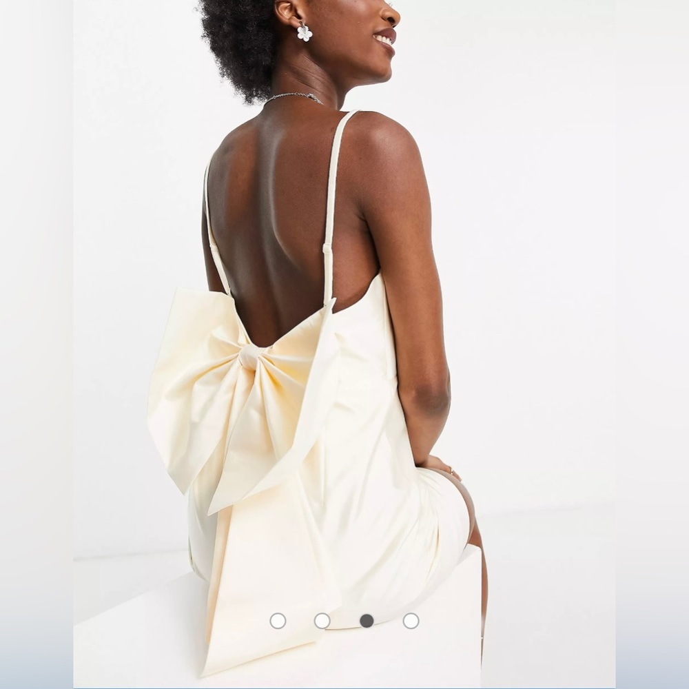 New Bow Back Bridal Party Dress